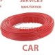 câble souple rouge 25 mm2 (x 25m)