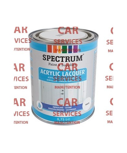 Laque acrylique satinée Spectrum Blanc